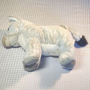Plush Donkey Stuffed Animal Carry Bag - Gray and White